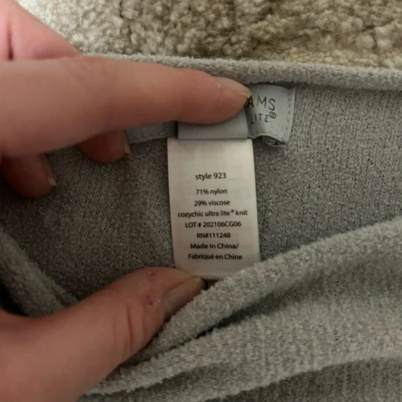 Barefoot Dreams Cozychic Ultra Lite Poncho in Blue Water - Picture 6 of 7